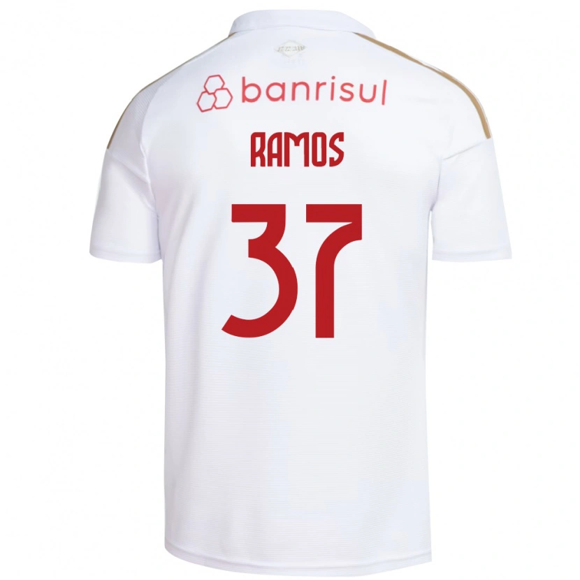 Danxen Barn Lucas Ramos #37 Hvit Rød Bortetrøye Drakt Trøye 2026/27 Skjorter T-Skjorte