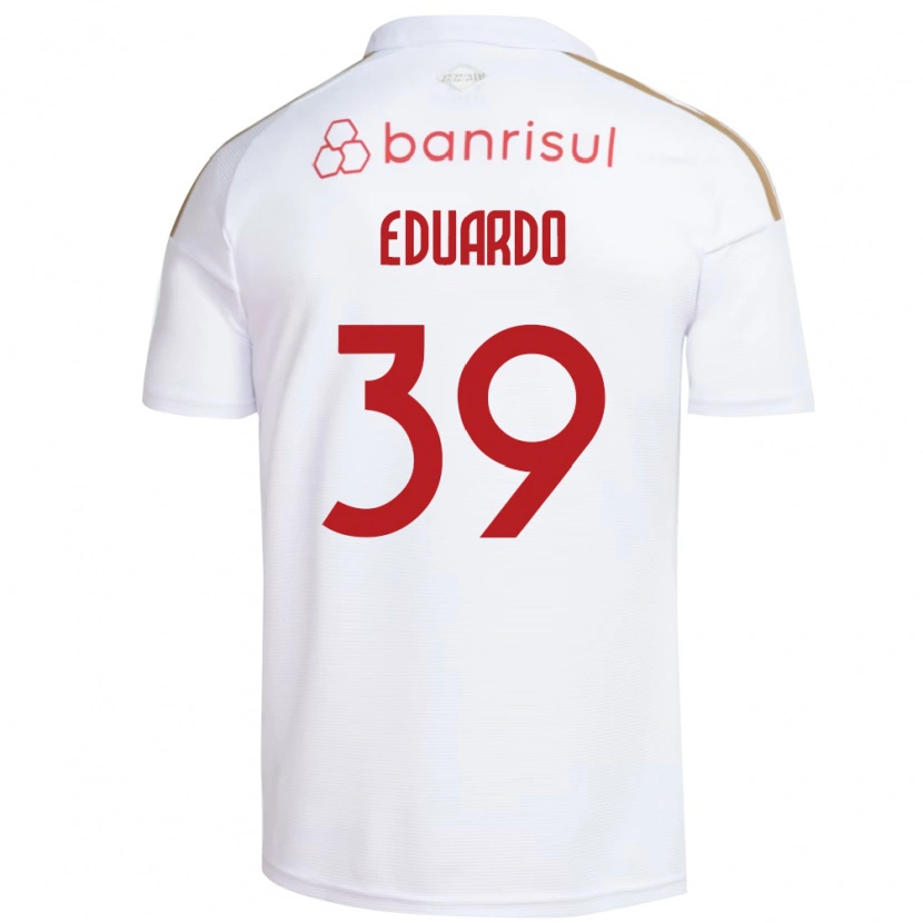 Danxen Barn Carlos Eduardo #39 Hvit Rød Bortetrøye Drakt Trøye 2026/27 Skjorter T-Skjorte