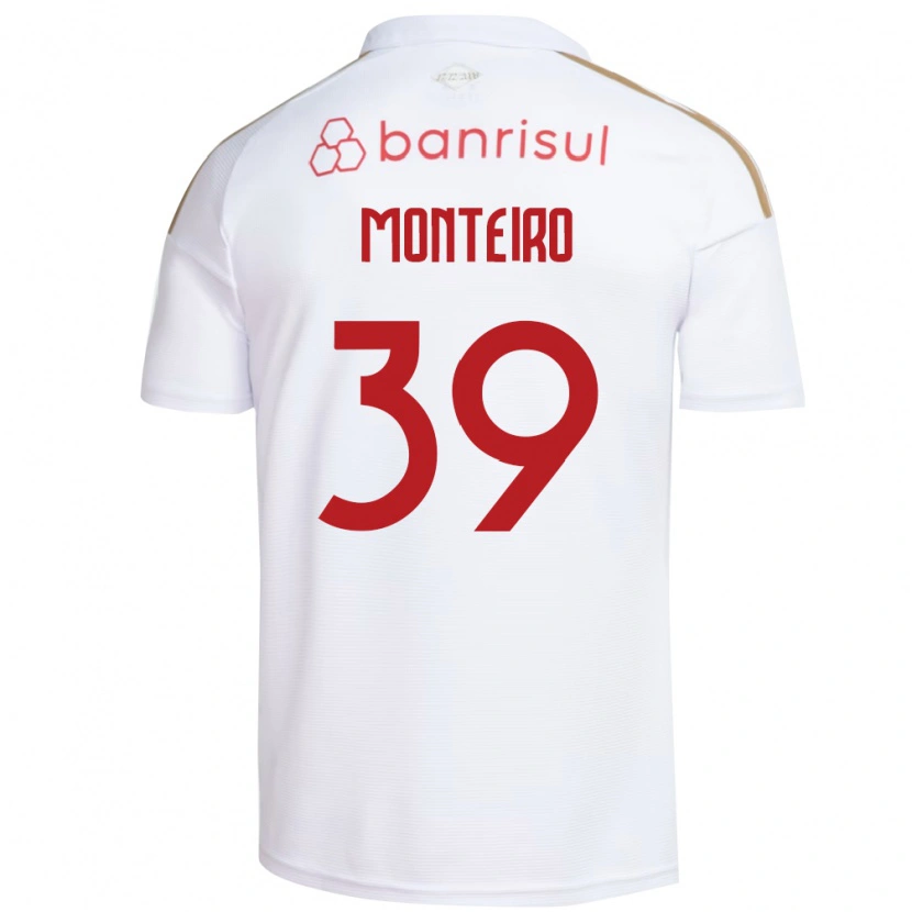 Danxen Barn Letícia Monteiro #39 Hvit Rød Bortetrøye Drakt Trøye 2026/27 Skjorter T-Skjorte