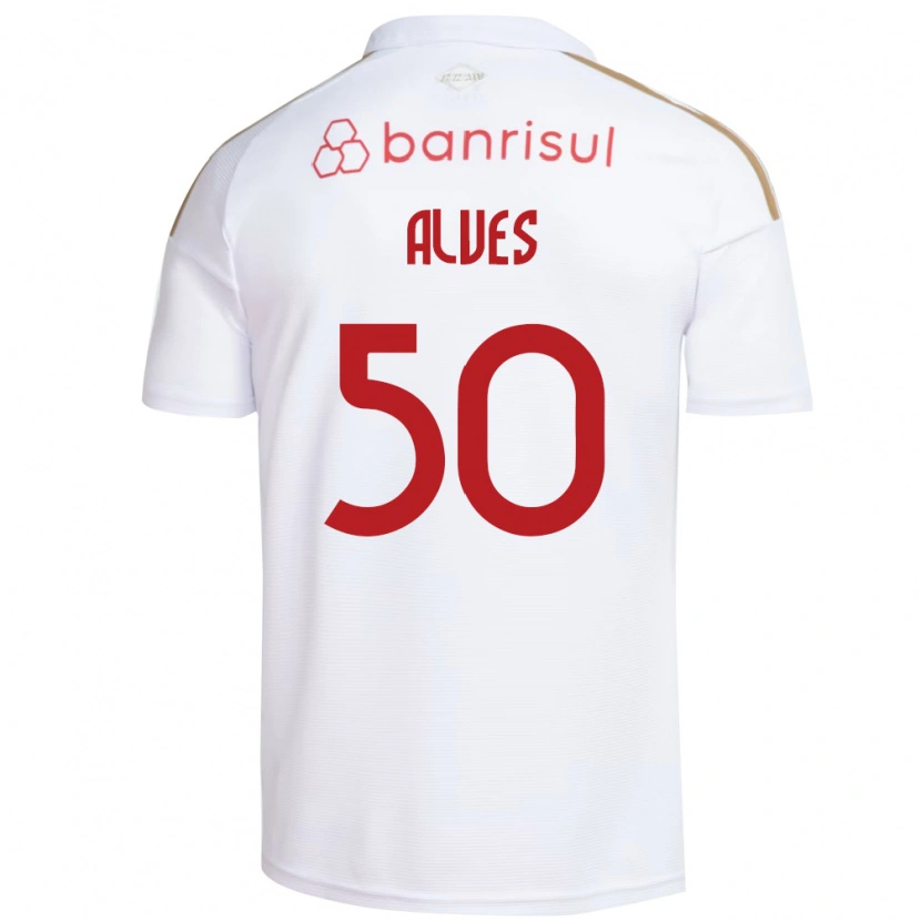 Danxen Barn Kauan Alves #50 Hvit Rød Bortetrøye Drakt Trøye 2026/27 Skjorter T-Skjorte