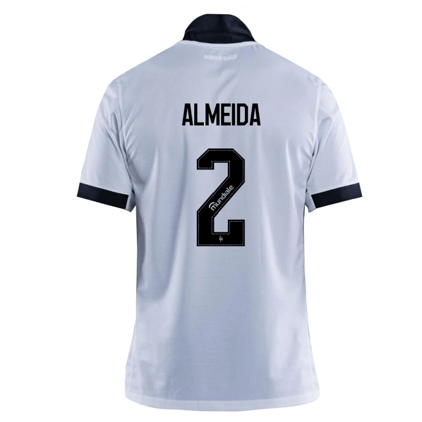 Danxen Barn Samuel Almeida #2 Svart Hvit Bortetrøye Drakt Trøye 2026/27 Skjorter T-Skjorte
