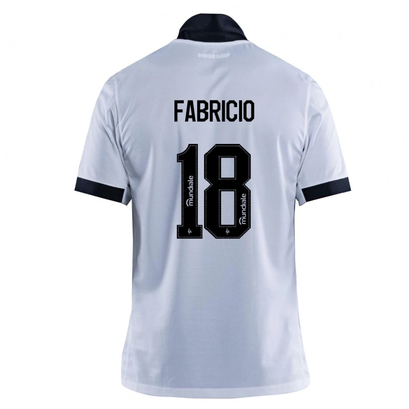 Danxen Barn Fabricio Eduardo Da Costa Melo #18 Svart Hvit Bortetrøye Drakt Trøye 2026/27 Skjorter T-Skjorte