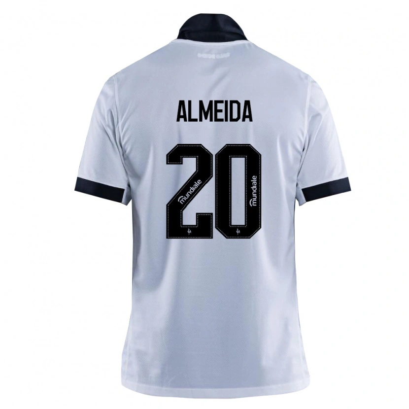 Danxen Barn Vinicius Almeida #20 Svart Hvit Bortetrøye Drakt Trøye 2026/27 Skjorter T-Skjorte