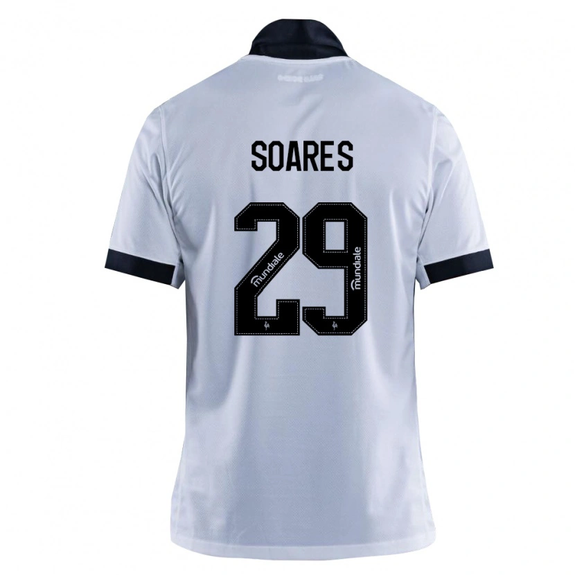 Danxen Barn Cauã Soares #29 Svart Hvit Bortetrøye Drakt Trøye 2026/27 Skjorter T-Skjorte