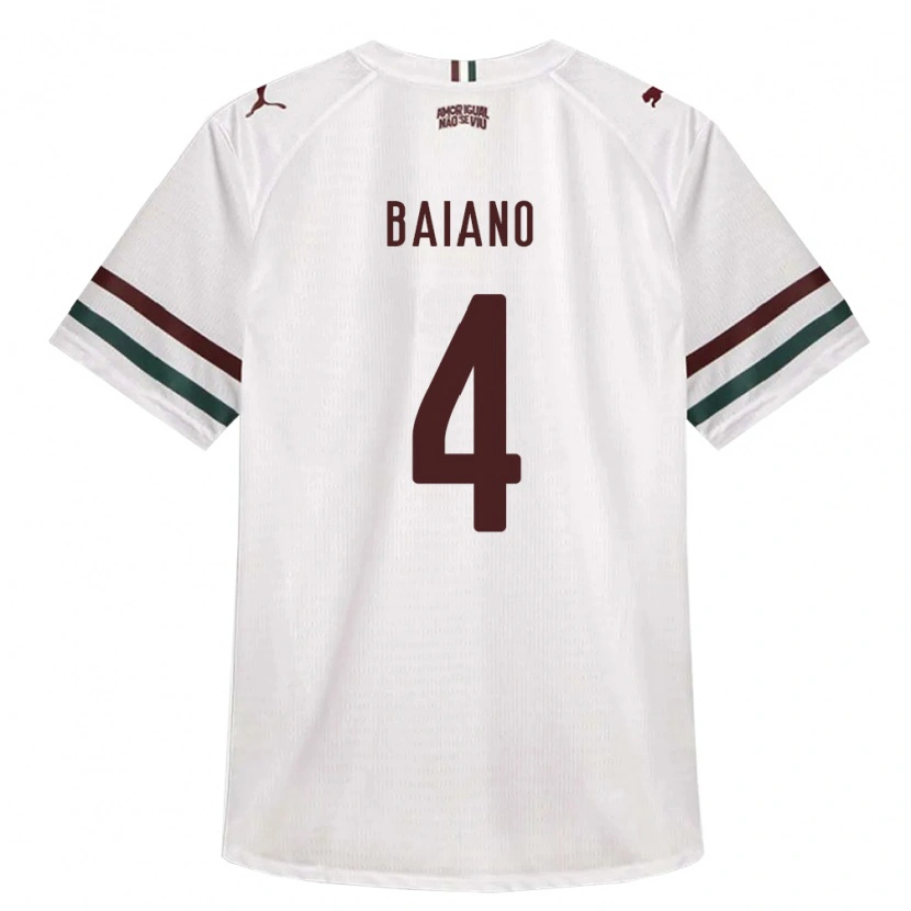 Danxen Barn Caíque Baiano #4 Hvit Grønn Burgund Bortetrøye Drakt Trøye 2026/27 Skjorter T-Skjorte