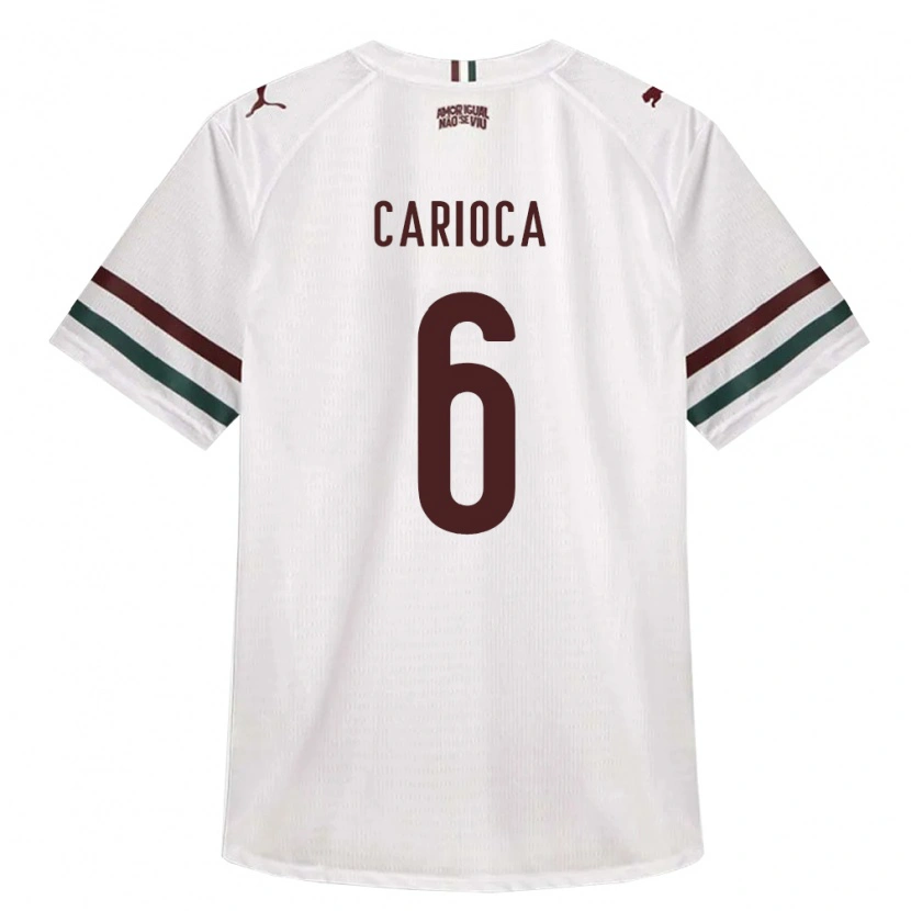 Danxen Barn Gabriel Carioca #6 Hvit Grønn Burgund Bortetrøye Drakt Trøye 2026/27 Skjorter T-Skjorte