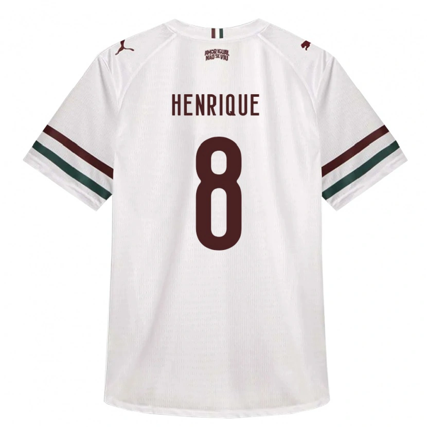 Danxen Barn Gabriel Henrique #8 Hvit Grønn Burgund Bortetrøye Drakt Trøye 2026/27 Skjorter T-Skjorte