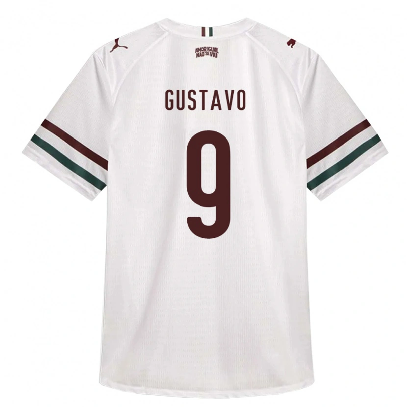 Danxen Barn Gustavo Teodoro Santos Da Silva #9 Hvit Grønn Burgund Bortetrøye Drakt Trøye 2026/27 Skjorter T-Skjorte