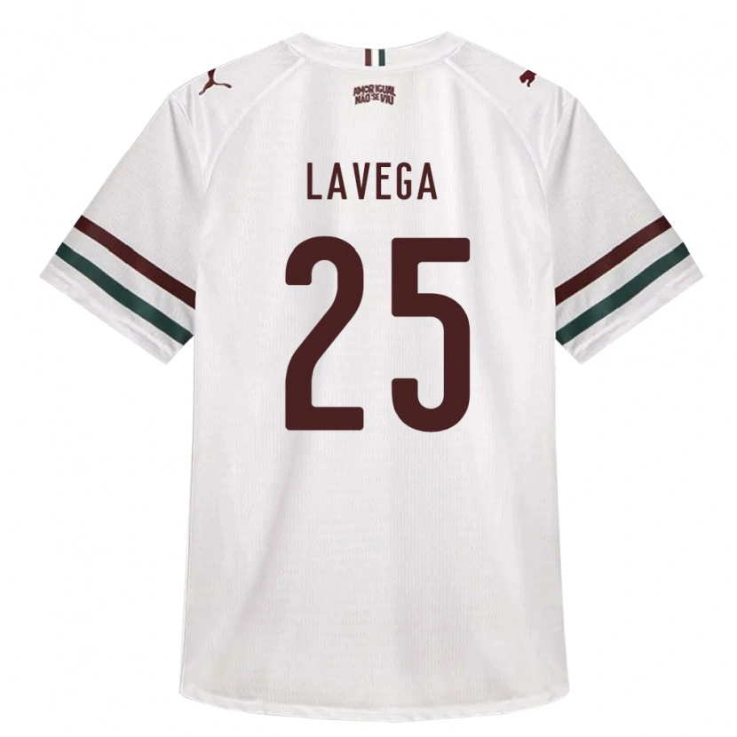 Danxen Barn Joaquín Lavega #25 Hvit Grønn Burgund Bortetrøye Drakt Trøye 2026/27 Skjorter T-Skjorte
