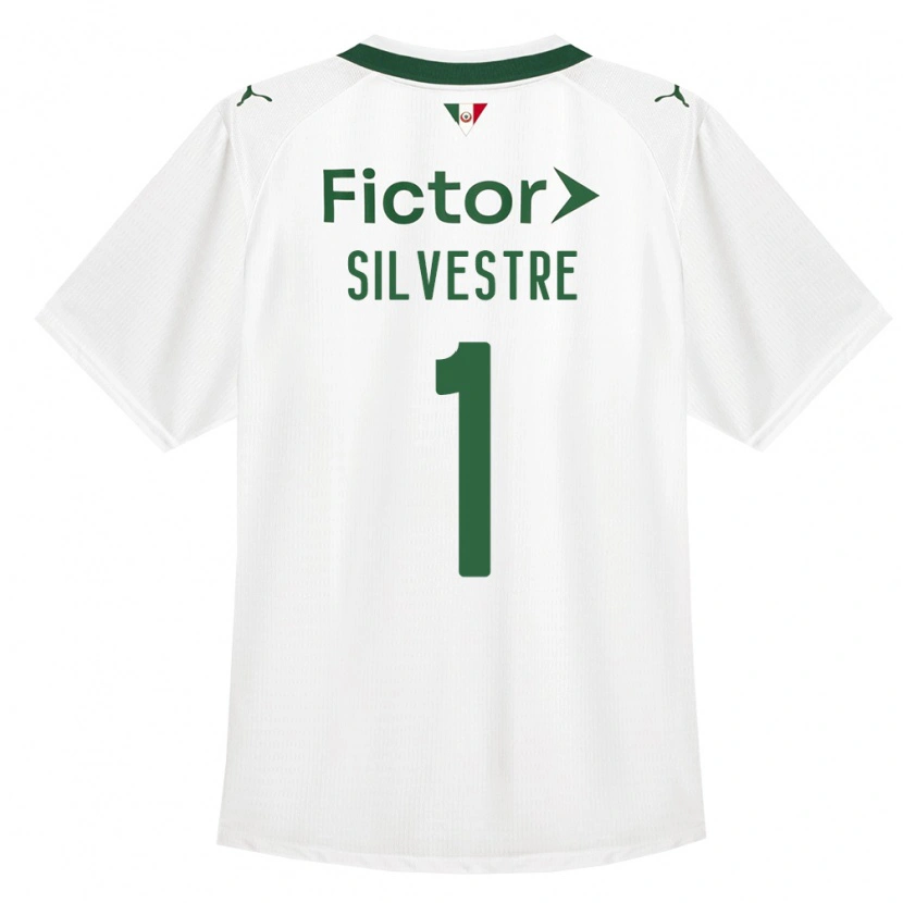 Danxen Barn Vinicius Silvestre #1 Grønn Hvit Bortetrøye Drakt Trøye 2026/27 Skjorter T-Skjorte