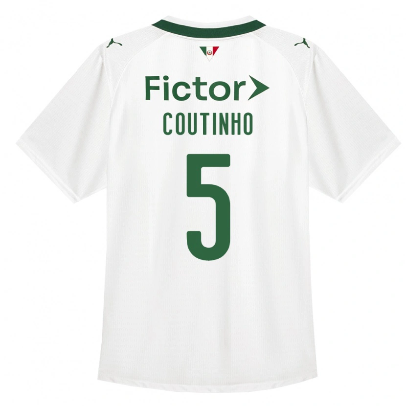 Danxen Barn Rafael Coutinho #5 Grønn Hvit Bortetrøye Drakt Trøye 2026/27 Skjorter T-Skjorte