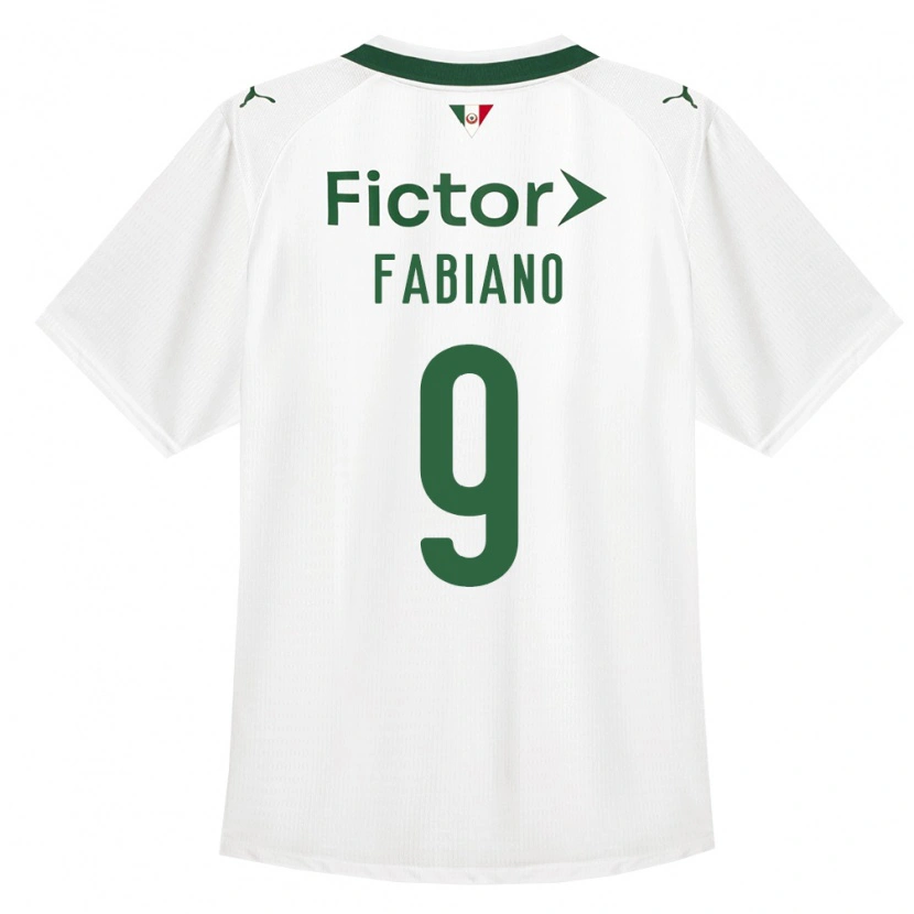 Danxen Barn Fabiano Rodrigues Pereira #9 Grønn Hvit Bortetrøye Drakt Trøye 2026/27 Skjorter T-Skjorte