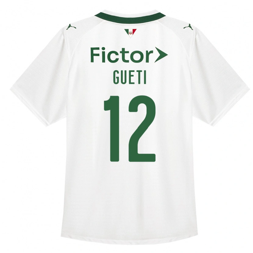 Danxen Barn Rodrigo Gueti #12 Grønn Hvit Bortetrøye Drakt Trøye 2026/27 Skjorter T-Skjorte