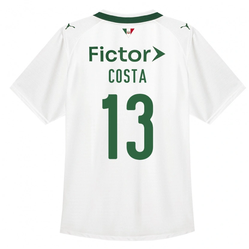 Danxen Barn Enzo Costa #13 Grønn Hvit Bortetrøye Drakt Trøye 2026/27 Skjorter T-Skjorte