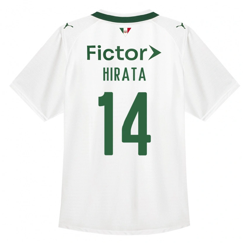 Danxen Barn Bruna Hirata #14 Grønn Hvit Bortetrøye Drakt Trøye 2026/27 Skjorter T-Skjorte