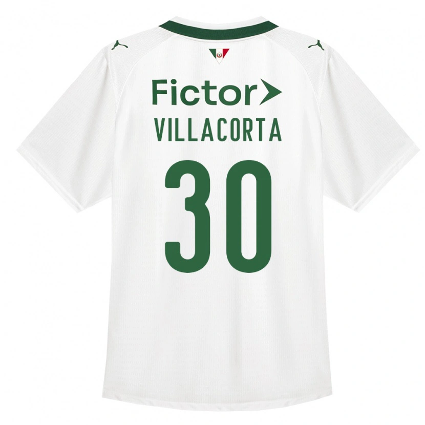 Danxen Barn Rodrigo Villacorta #30 Grønn Hvit Bortetrøye Drakt Trøye 2026/27 Skjorter T-Skjorte