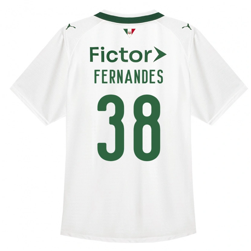 Danxen Barn Matheus Fernandes #38 Grønn Hvit Bortetrøye Drakt Trøye 2026/27 Skjorter T-Skjorte
