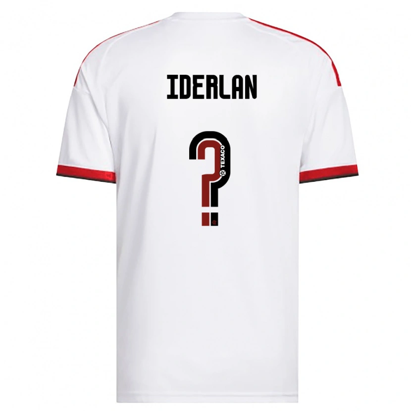 Danxen Barn Iderlan Dos Santos Lopes Ferreira #0 Hvit Rød Svart Bortetrøye Drakt Trøye 2026/27 Skjorter T-Skjorte