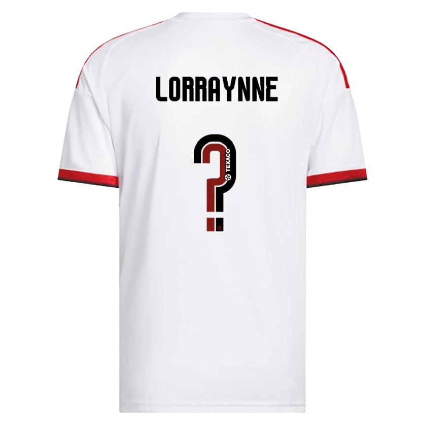 Danxen Barn Lorraynne #0 Hvit Rød Svart Bortetrøye Drakt Trøye 2026/27 Skjorter T-Skjorte