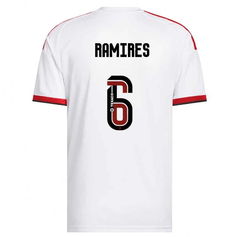 Danxen Barn Gustavo Rodrigues Nunes #6 Hvit Rød Svart Bortetrøye Drakt Trøye 2026/27 Skjorter T-Skjorte