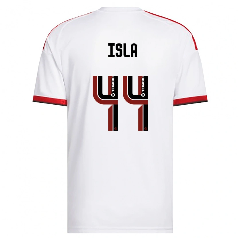 Danxen Barn Mauricio Isla #44 Hvit Rød Svart Bortetrøye Drakt Trøye 2026/27 Skjorter T-Skjorte