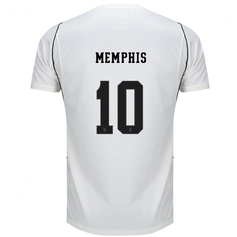Danxen Barn Memphis Depay #10 Hvit Svart Rød Hjemmetrøye Drakt Trøye 2026/27 Skjorter T-Skjorte