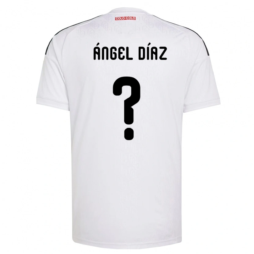 Danxen Mann Ángel Díaz #0 Hvit Svart Hjemmetrøye Drakt Trøye 2026/27 Skjorter T-Skjorte