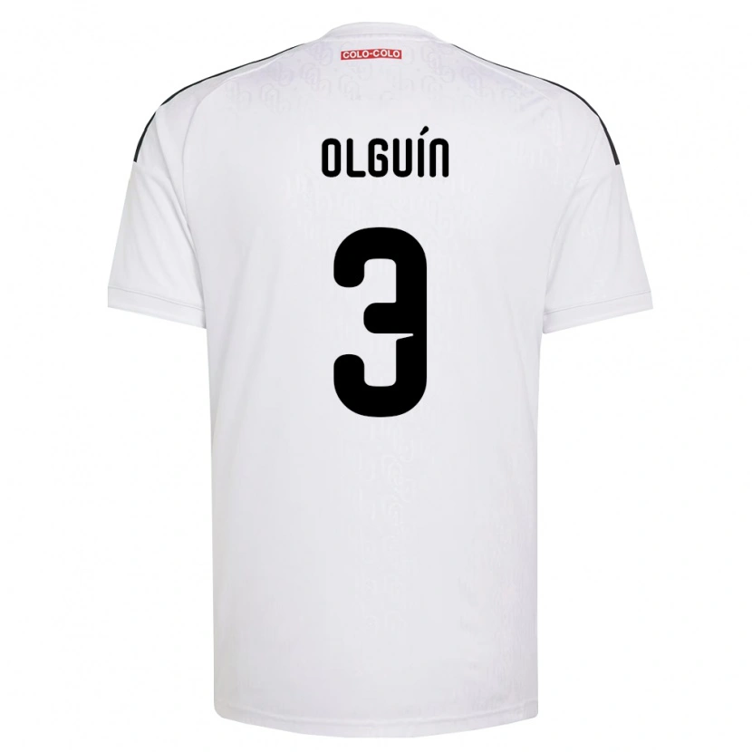 Danxen Mann Alonso Olguín #3 Hvit Svart Hjemmetrøye Drakt Trøye 2026/27 Skjorter T-Skjorte