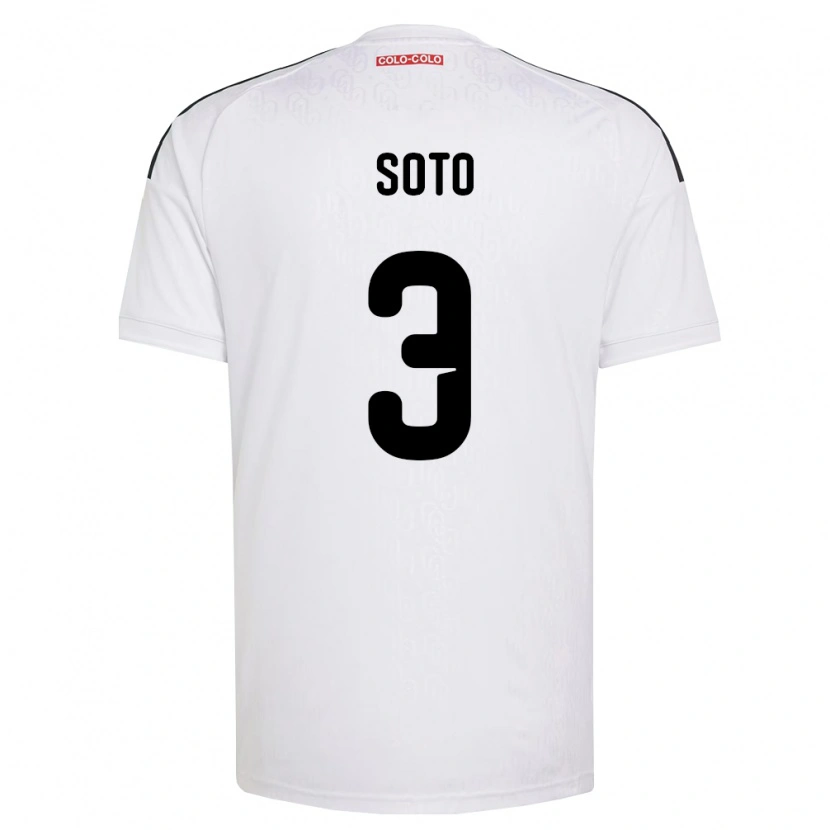 Danxen Mann Rocío Soto #3 Hvit Svart Hjemmetrøye Drakt Trøye 2026/27 Skjorter T-Skjorte
