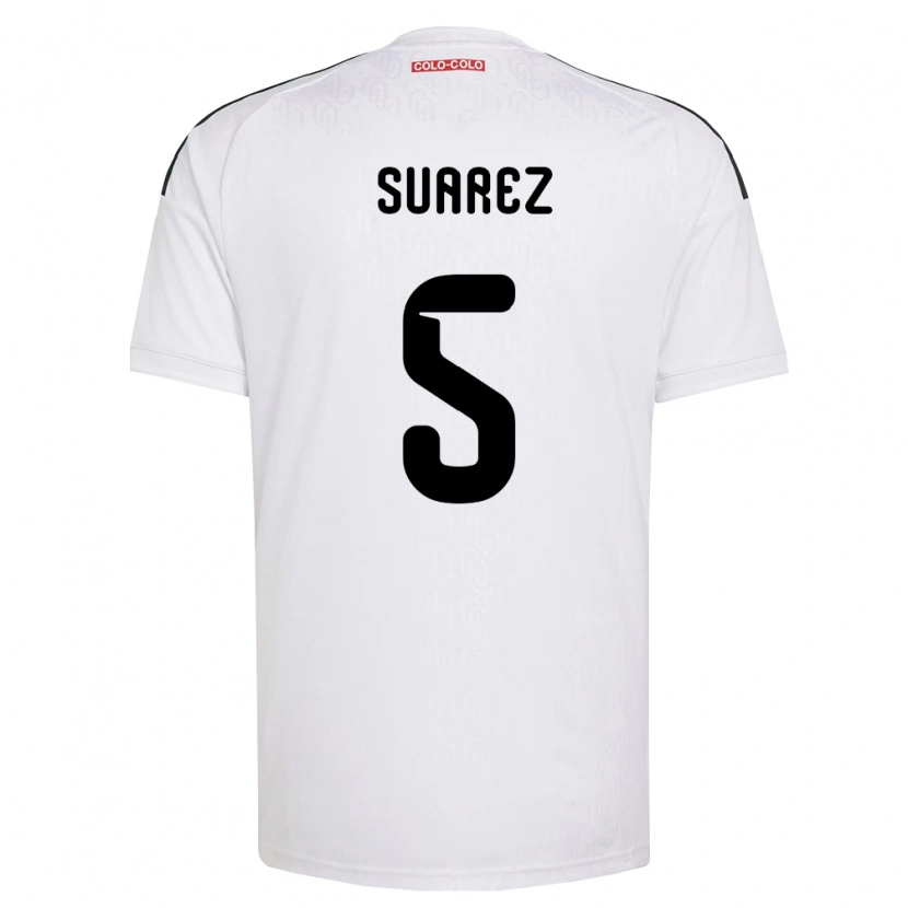 Danxen Mann Nicolás Suarez #5 Hvit Svart Hjemmetrøye Drakt Trøye 2026/27 Skjorter T-Skjorte
