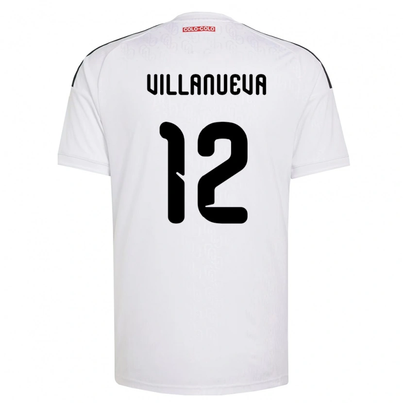Danxen Mann Eduardo Villanueva #12 Hvit Svart Hjemmetrøye Drakt Trøye 2026/27 Skjorter T-Skjorte