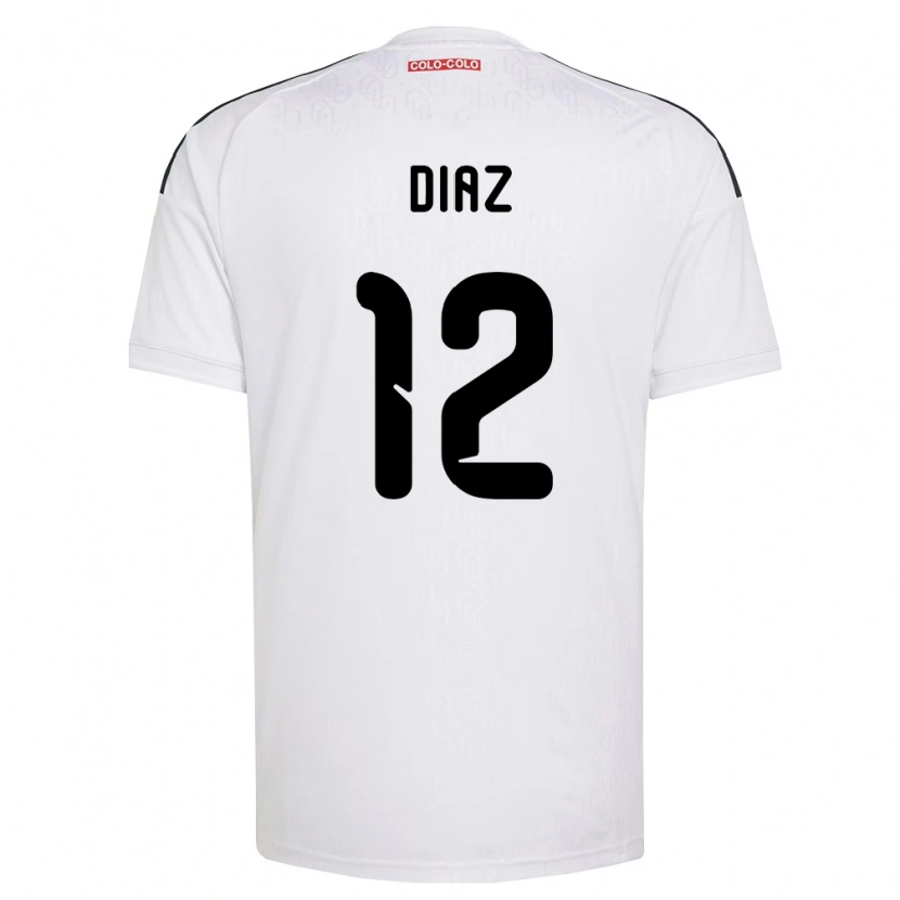 Danxen Mann Javiera Díaz #12 Hvit Svart Hjemmetrøye Drakt Trøye 2026/27 Skjorter T-Skjorte