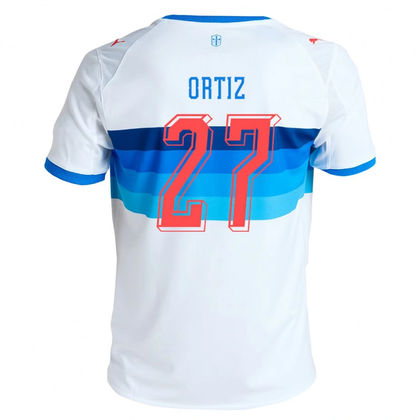 Danxen Mann Jorge Ortiz #27 Hvit Himmelblå Hjemmetrøye Drakt Trøye 2026/27 Skjorter T-Skjorte
