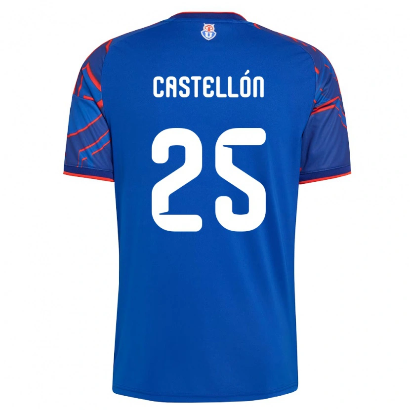 Danxen Mann Gabriel Castellón #25 Kongelig Blå Rød Hjemmetrøye Drakt Trøye 2026/27 Skjorter T-Skjorte