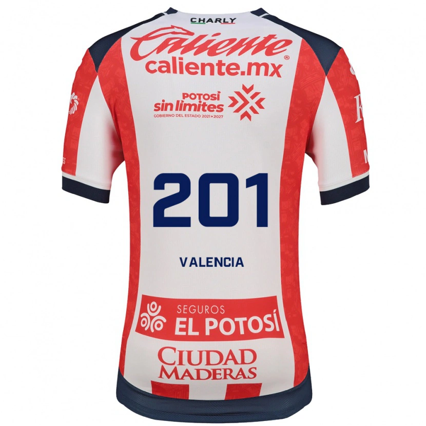 Danxen Mann Cristian Valencia #201 Rød Hvit Svart Hjemmetrøye Drakt Trøye 2026/27 Skjorter T-Skjorte