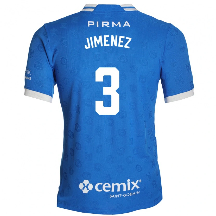 Danxen Mann Jaiber Jimenez #3 Blå Hvit Rød Hjemmetrøye Drakt Trøye 2026/27 Skjorter T-Skjorte