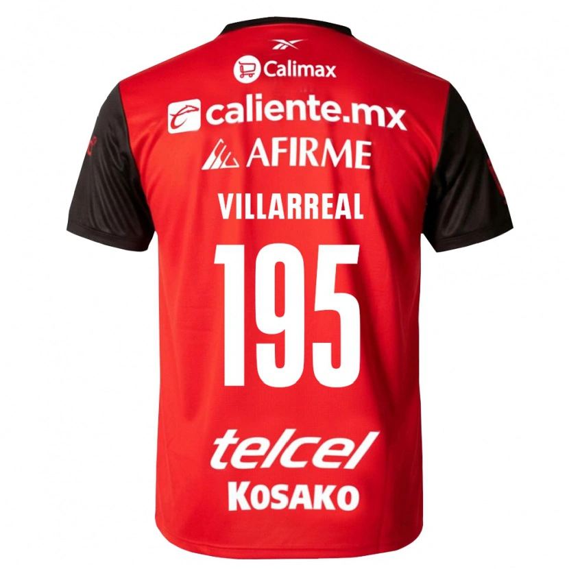 Danxen Mann Óscar Villarreal #195 Svart Rød Hjemmetrøye Drakt Trøye 2026/27 Skjorter T-Skjorte