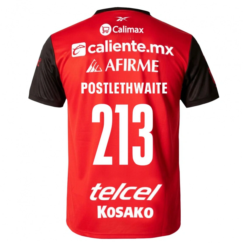 Danxen Mann Emiliano Postlethwaite #213 Svart Rød Hjemmetrøye Drakt Trøye 2026/27 Skjorter T-Skjorte