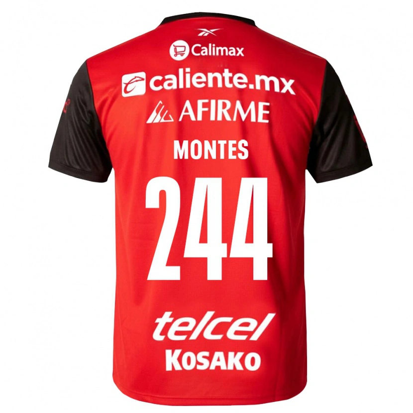 Danxen Mann Raúl Montes #244 Svart Rød Hjemmetrøye Drakt Trøye 2026/27 Skjorter T-Skjorte