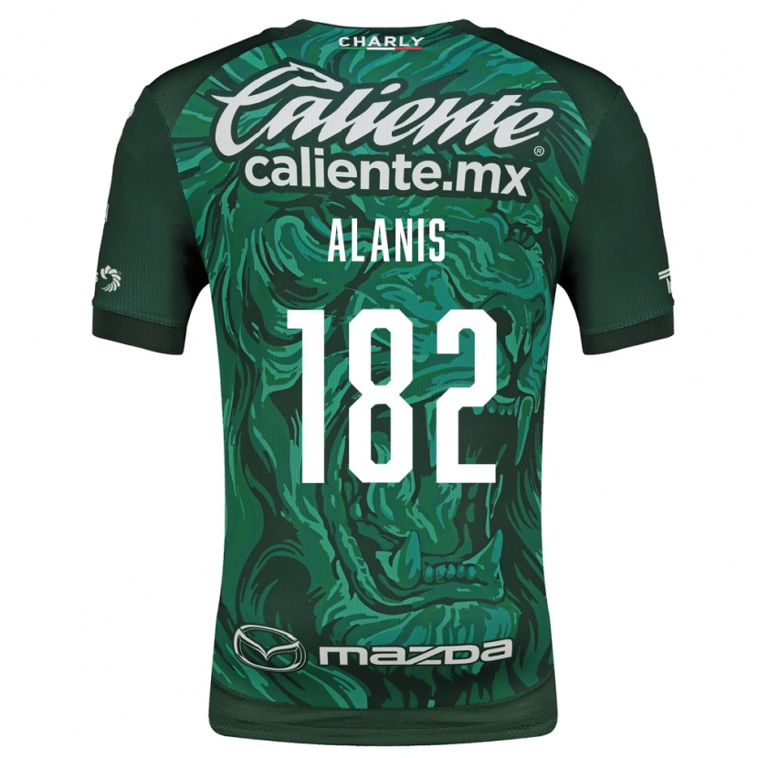 Danxen Mann Alejandro Alanís #182 Grønn Svart Hjemmetrøye Drakt Trøye 2026/27 Skjorter T-Skjorte