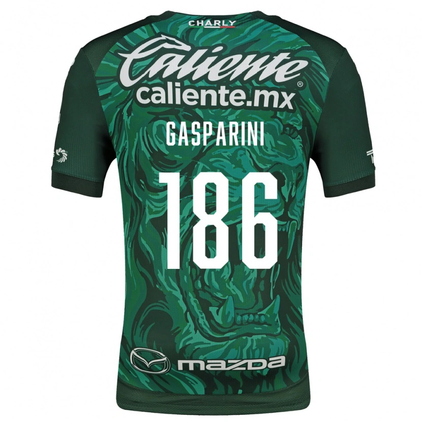 Danxen Mann Joaquín Gasparini #186 Grønn Svart Hjemmetrøye Drakt Trøye 2026/27 Skjorter T-Skjorte