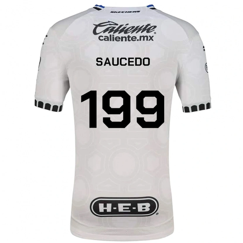 Danxen Mann Christian Saucedo #199 Hvit Svart Blå Hjemmetrøye Drakt Trøye 2026/27 Skjorter T-Skjorte
