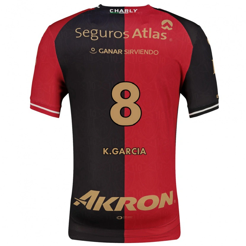 Danxen Mann Karen García #8 Rød Svart Brun Hjemmetrøye Drakt Trøye 2026/27 Skjorter T-Skjorte