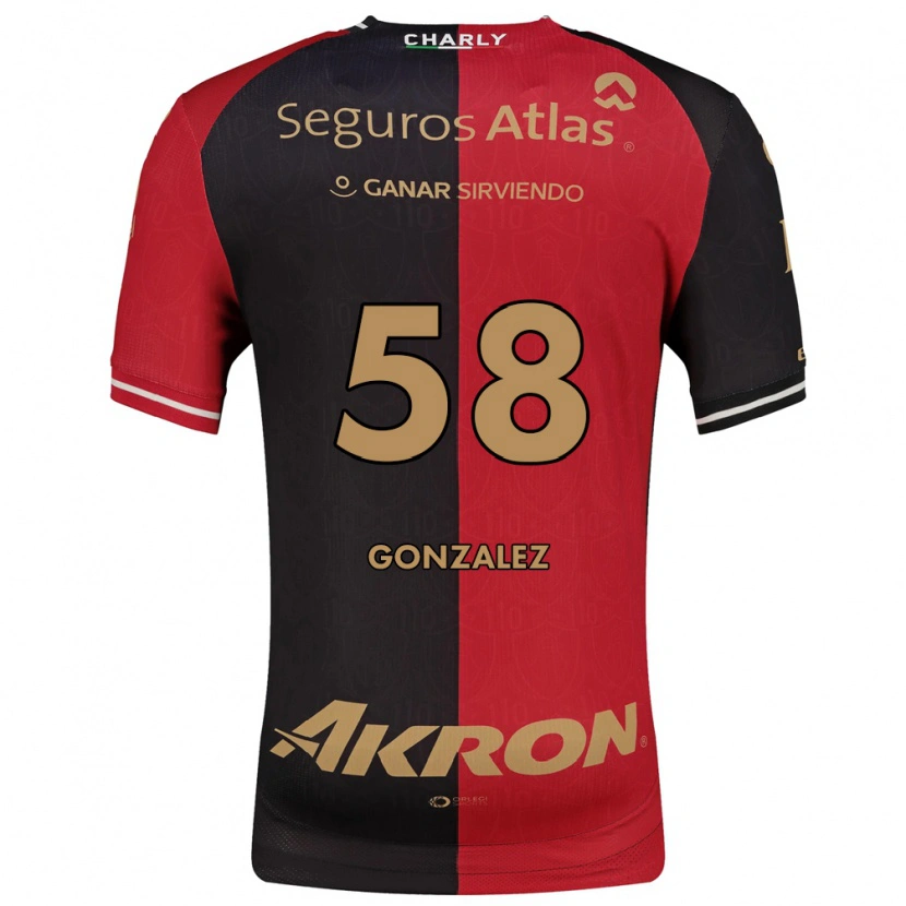 Danxen Mann Arturo González #58 Rød Svart Brun Hjemmetrøye Drakt Trøye 2026/27 Skjorter T-Skjorte