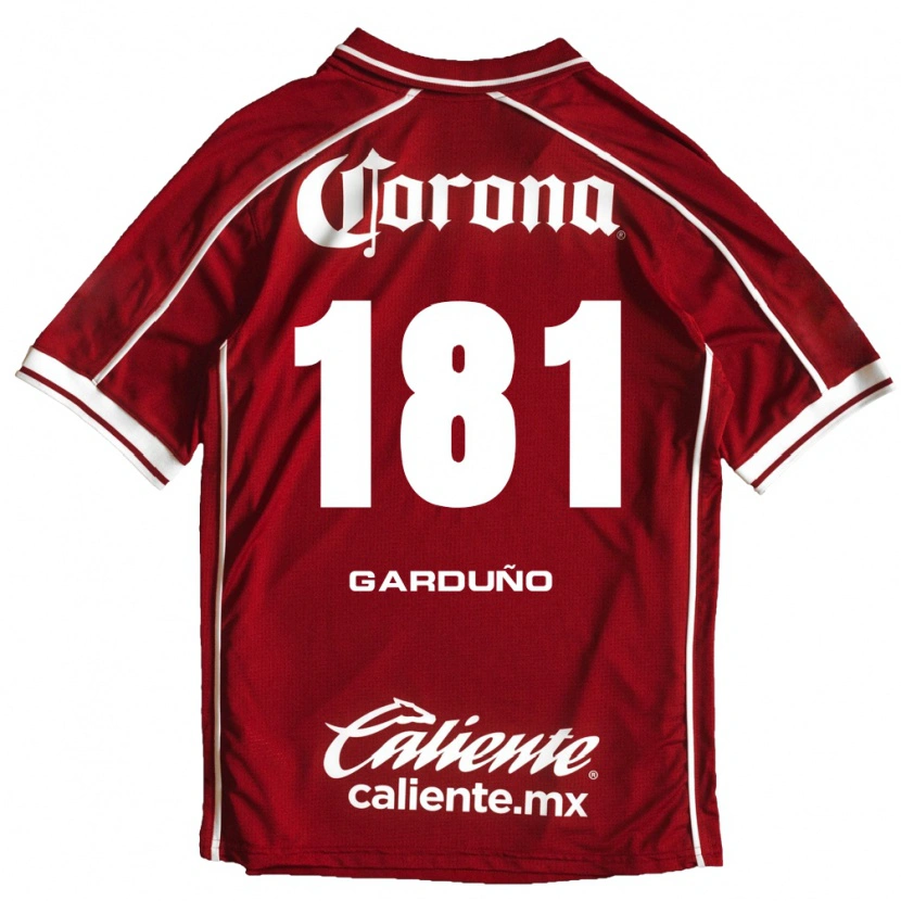 Danxen Mann Carlos Garduño #181 Hvit Rød Hjemmetrøye Drakt Trøye 2026/27 Skjorter T-Skjorte