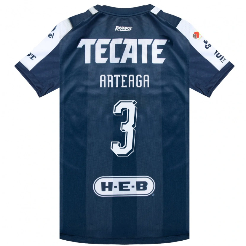 Danxen Mann Gerardo Arteaga #3 Blekksvart Hvit Rød Hjemmetrøye Drakt Trøye 2026/27 Skjorter T-Skjorte