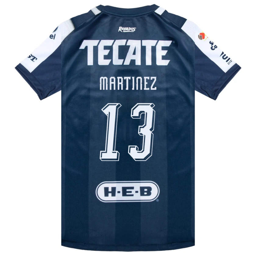 Danxen Mann Jaziel Martinez #13 Blekksvart Hvit Rød Hjemmetrøye Drakt Trøye 2026/27 Skjorter T-Skjorte