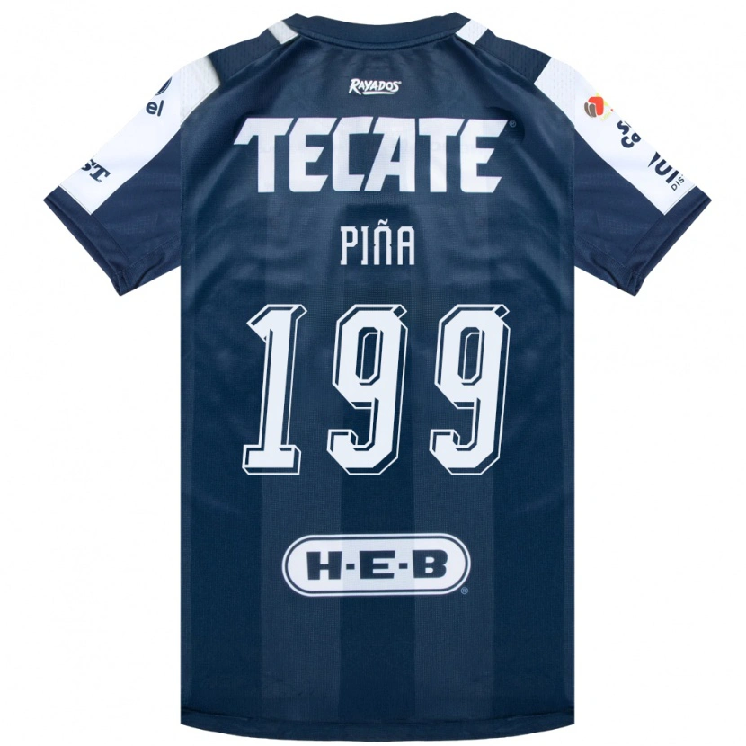 Danxen Mann Ricardo Piña #199 Blekksvart Hvit Rød Hjemmetrøye Drakt Trøye 2026/27 Skjorter T-Skjorte