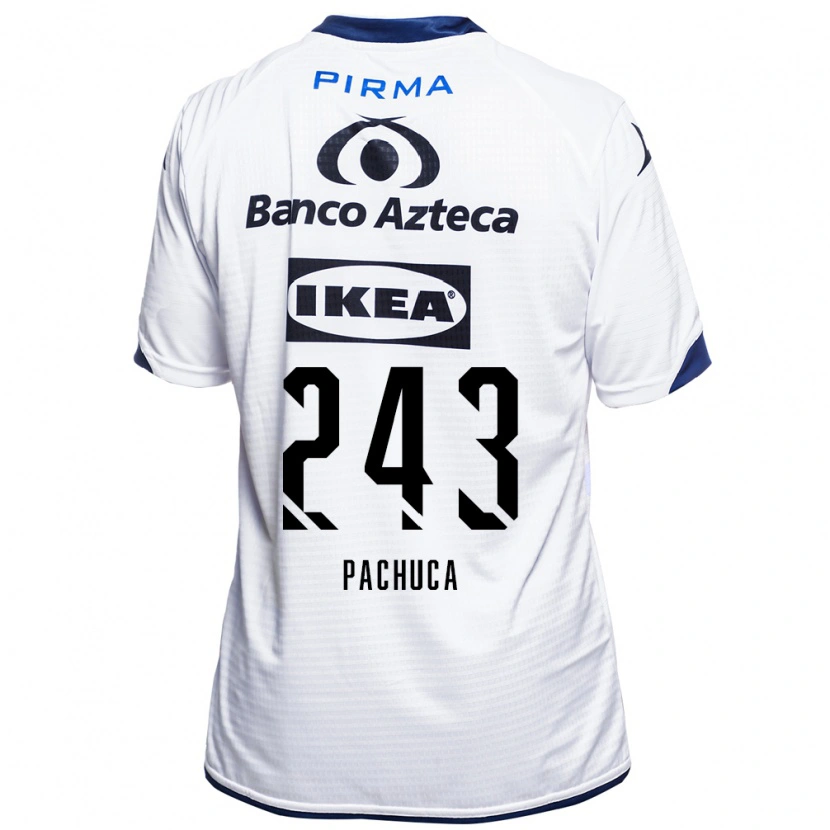 Danxen Mann Erick Pachuca #243 Hvit Svart Blå Hjemmetrøye Drakt Trøye 2026/27 Skjorter T-Skjorte
