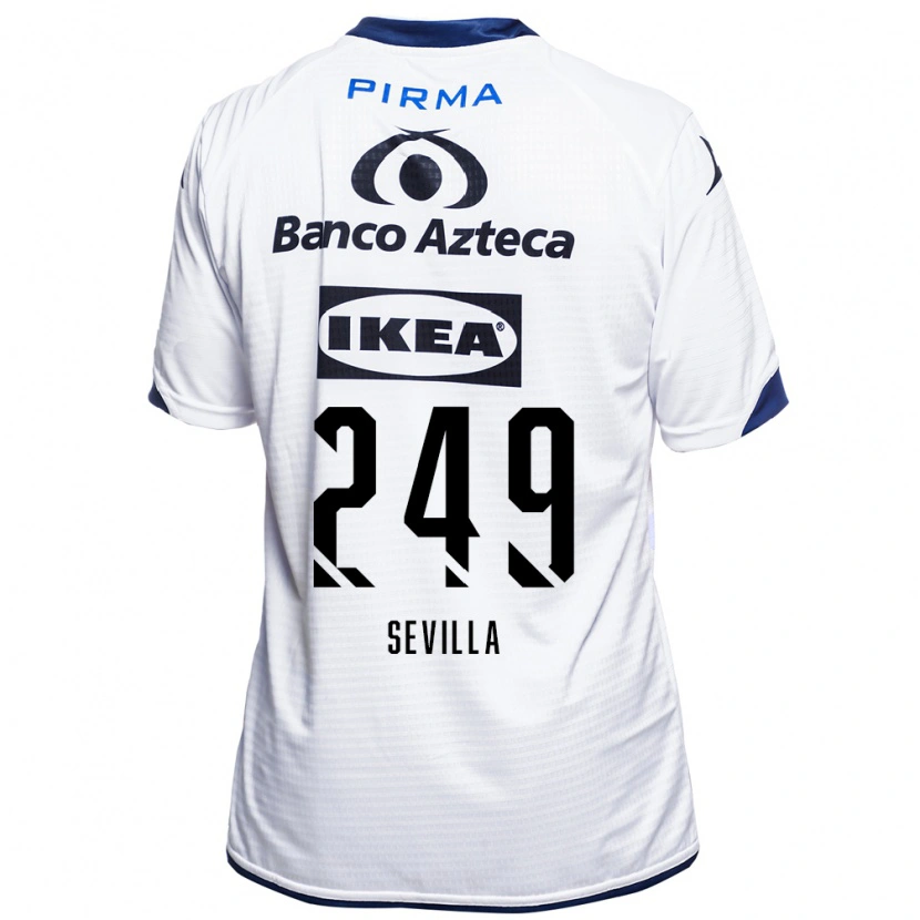 Danxen Mann Ángel Sevilla #249 Hvit Svart Blå Hjemmetrøye Drakt Trøye 2026/27 Skjorter T-Skjorte